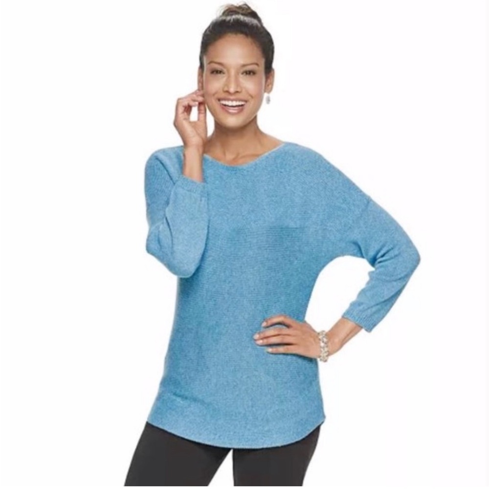 NWT Croft & Barrow Dolman Boatneck Sweater